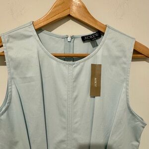 J. Crew Light Blue Pintuck Midi Dress